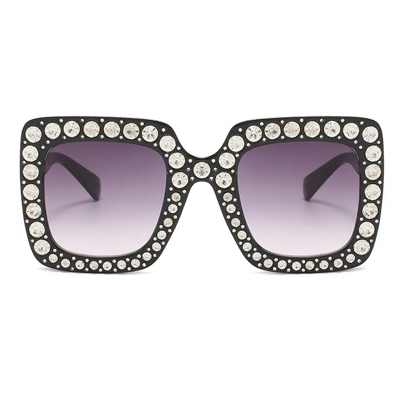 Παιδικά Diamond Oversized γυαλιά ηλίου Μεγάλο τετράγωνο σκελετό γυαλιά ηλίου UV400 Κρυστάλλινα γυαλιά ρετρό Rhinestone Σκελετοί Παιδικά γυαλιά