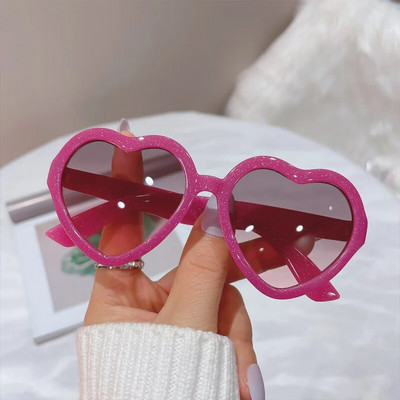 Cute Candy Krāsu Sirsniņas Bērnu Saulesbrilles Bērniem Retro Rozā Karikatūra Saulesbrilles Rāmis Meitenēm Zēniem Zīdaiņiem Saulesbrilles UV400 Brilles