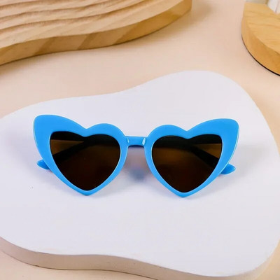 Ochelari de soare cu desene animate pentru copii Inimă Băieți Fete Ochelari Bebeluși Ramă de siguranță flexibilă Accesorii pentru ochelari În aer liber Rotunzi polarizați