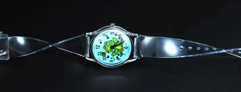 Frog Prince Bee Kids Children Cartoon Baby Boy Girl Sport Unisex Transparent Band Ръчен часовник