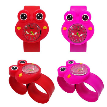 Анимационен часовник жаба Детски часовници за момичета Момчета Часовник Любов Детски часовници Гумен кварцов детски детски часовник Подарък Relogio Infantil
