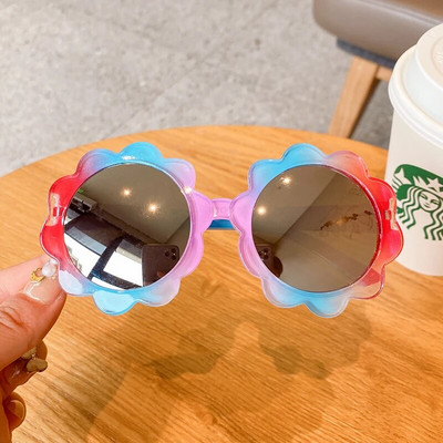 2021. gads. Zēniem, meitenēm Zvaigzne, multfilma apaļas krāsas Saulesbrilles bērniem UV400 brilles āra bērniem vasaras pludmales brīvdienu brilles