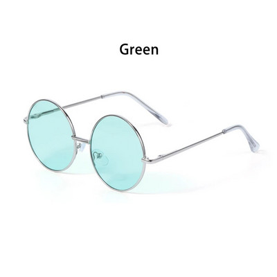 2021. gada bērniem apaļa rāmja Candy krāsu saulesbrilles bērniem Vintage vienkāršas metāla saulesbrilles zēniem un meitenēm UV 400 brilles