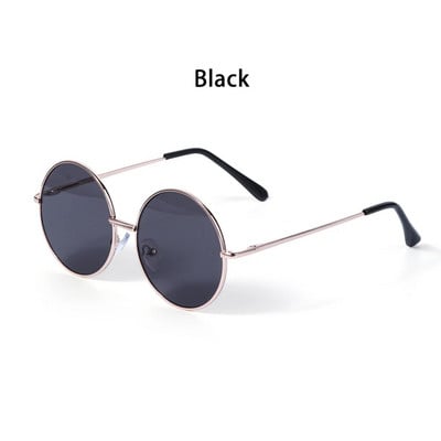 2021. gada bērniem apaļa rāmja Candy krāsu saulesbrilles bērniem Vintage vienkāršas metāla saulesbrilles zēniem un meitenēm UV 400 brilles