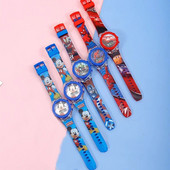 Nou Disney Anime Desene Animat Mickey Minnie Spider-Man Cars Story Princess Ceas pentru copii Ceas electronic luminos Cadou de aniversare