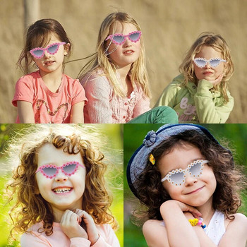 2023 Νεότερα παιδικά χρώματα Στρογγυλά λουλούδια Γυαλιά ηλίου σε σχήμα ματιού γάτας για κορίτσια αγόρια UV400 Γυαλιά προστασίας εξωτερικού χώρου Παιδικά γυαλιά ηλίου