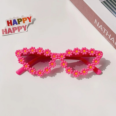 2023. aasta uusimad laste värvid ümmargused lilled kassisilma kujuga päikeseprillid tüdrukutele poistele UV400 välistingimustes kasutatavad kaitseprillid lastele päikeseprillid