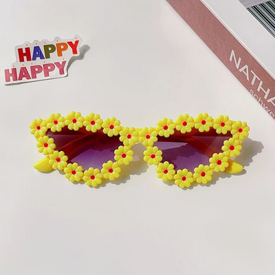 2023. aasta uusimad laste värvid ümmargused lilled kassisilma kujuga päikeseprillid tüdrukutele poistele UV400 välistingimustes kasutatavad kaitseprillid lastele päikeseprillid