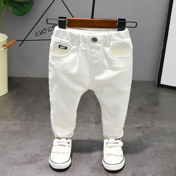 Детски панталони Chorus Clothing Pure White/Black Students Contest Straight Jeans Baby Boys Удобни панталони за латино танци