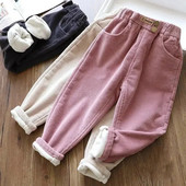 Pantaloni harem velur ținute copii Trening iarnă pantaloni din bumbac copii îmbrăcăminte pantaloni băieți fete ocazional pantaloni caldi largi
