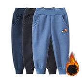 Bērni Ziemas Siltas Sporta Bikses Zēns Meitenes Bikses Bikses Plus Biezs Samts Bērnu Apģērbi Apģērbi 6 8 10Y