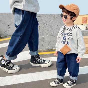 IENENS Boys Jeans Τζιν Παντελόνι Παιδικά Ρούχα Παιδικά Ρούχα Ανοιξιάτικα ίσια παντελόνια Cowboy Casual Παντελόνια 2-6 ετών