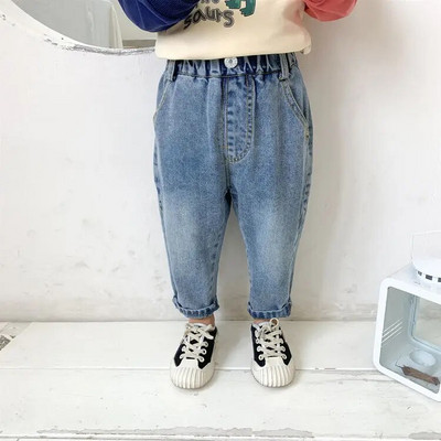 IENENS Blugi băieți Pantaloni denim Haine pentru copii Haine pentru copii Pantaloni drepti de primăvară de cowboy Pantaloni casual 2-6 ani