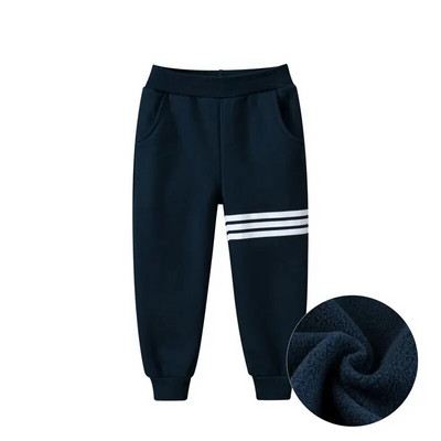 27kids Brand copii pantaloni sport de primăvară Material catifea potriviți băieți fete pantaloni cu design în dungi