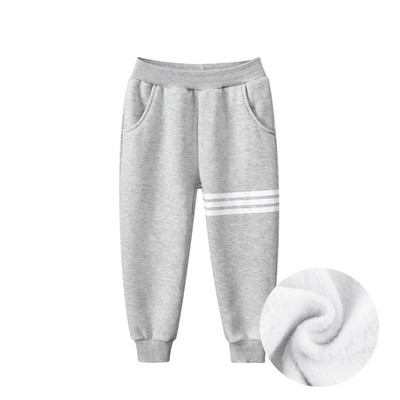 27kids Brand copii pantaloni sport de primăvară Material catifea potriviți băieți fete pantaloni cu design în dungi