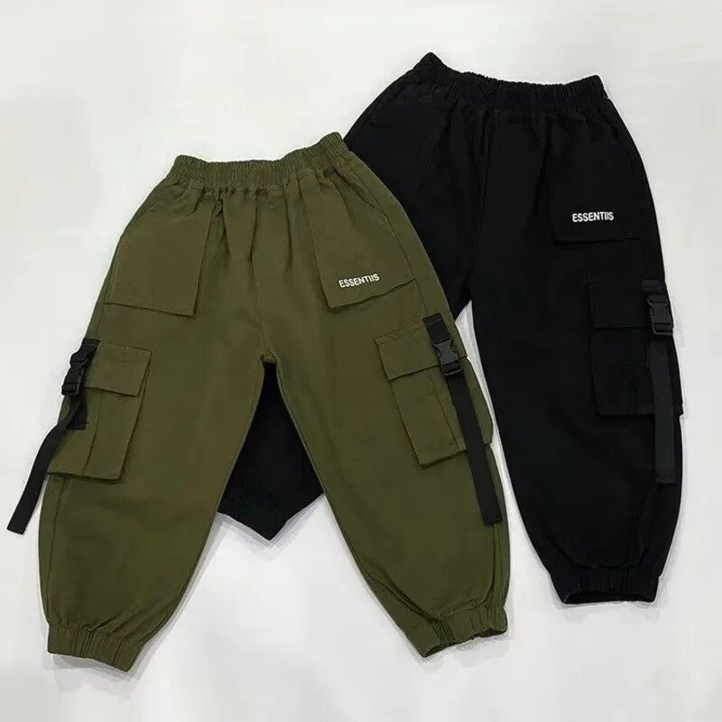 Hlače za dječake Proljetne i jesenske cool radne hlače Dječje ležerne hlače i velike dječje jesenske i zimske plišane široke hlače