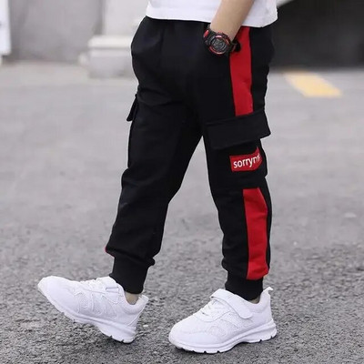 Pantaloni pentru copii Pantaloni sport băieți Pantaloni băieți mari de primăvară Adolescent de primăvară Copii mici Pantaloni casual pentru copii pentru băieți Haine Vârsta 3-12 ani