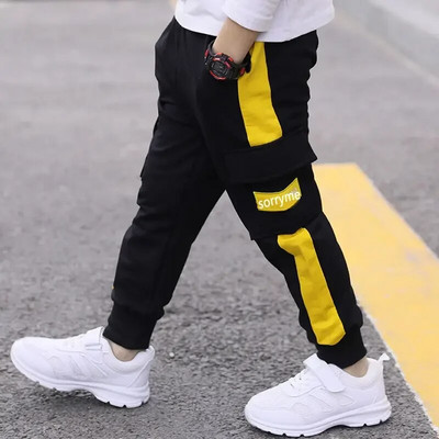 Pantaloni pentru copii Pantaloni sport băieți Pantaloni băieți mari de primăvară Adolescent de primăvară Copii mici Pantaloni casual pentru copii pentru băieți Haine Vârsta 3-12 ani