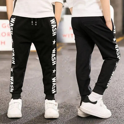 Pantaloni de primăvară pentru copii, 3-10 ani, stea cu litere, băieți ocazional, toamnă, adolescenți, pantaloni de trening, pantaloni lungi, haine de iarnă pentru copii, băieți, pantaloni sport