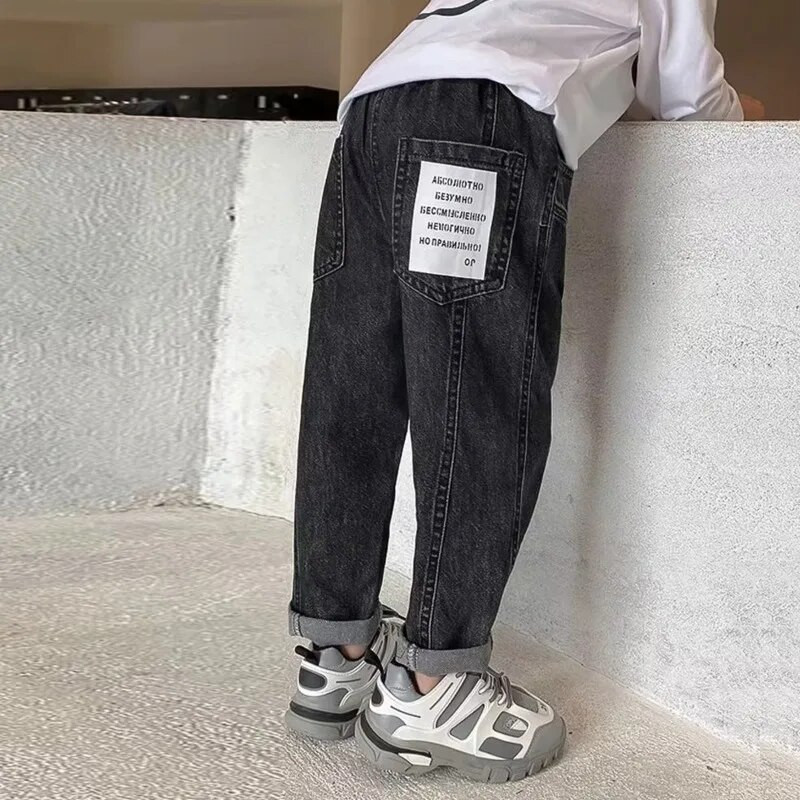 Big Boy Παντελόνι Τζιν για Παιδικά Παιδικά Ρούχα Αγόρια Παντελόνια Παιδικά Αγόρια Παιδί Από 11 12 Χρόνια Καλοκαιρινά Ρούχα Έφηβος