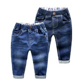 IENENS Mode Bērni Zēni Džinsi Garās Bikses Bērni Mīkstas Džinsu Bikses Apģērbs Pavasara Rudens Ikdienas Bikses Piemērotas 2-6 gadiem