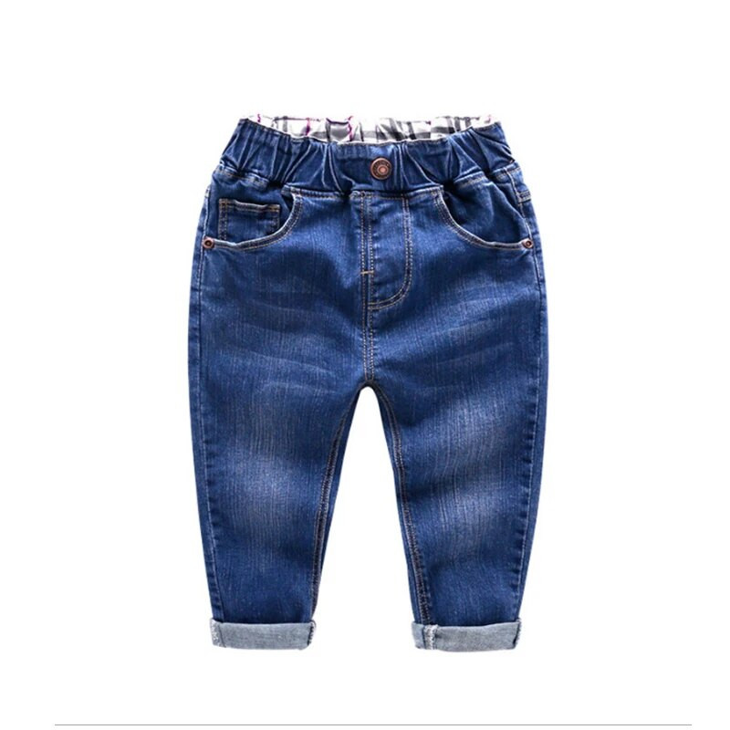 IENENS Mode Bērni Zēni Džinsi Garās Bikses Bērni Mīkstas Džinsu Bikses Apģērbs Pavasara Rudens Ikdienas Bikses Piemērotas 2-6 gadiem