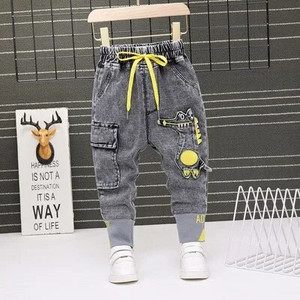 Bebeluși băieți fete blugi pantaloni nou 2023 pantaloni pentru copii 1-9 ani băieți fete blugi băieți pantaloni casual cu scrisoare de desene animate blugi pentru copii
