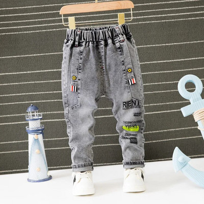 Bebeluși băieți fete blugi pantaloni nou 2023 pantaloni pentru copii 1-9 ani băieți fete blugi băieți pantaloni casual cu scrisoare de desene animate blugi pentru copii