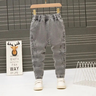 Bebeluși băieți fete blugi pantaloni nou 2023 pantaloni pentru copii 1-9 ani băieți fete blugi băieți pantaloni casual cu scrisoare de desene animate blugi pentru copii
