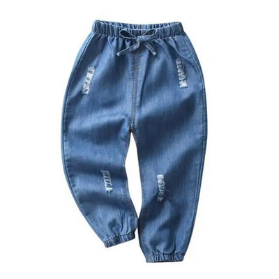 Bebeluși băieți fete blugi pantaloni nou 2023 pantaloni pentru copii 1-9 ani băieți fete blugi băieți pantaloni casual cu scrisoare de desene animate blugi pentru copii