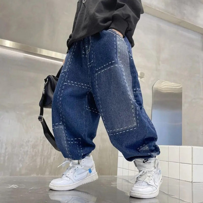 Uued poisid, tüdrukud, lahedad teksad kevad- ja sügispüksid Korea stiilis teksad vabaaja püksid lasteriided suvepüksid