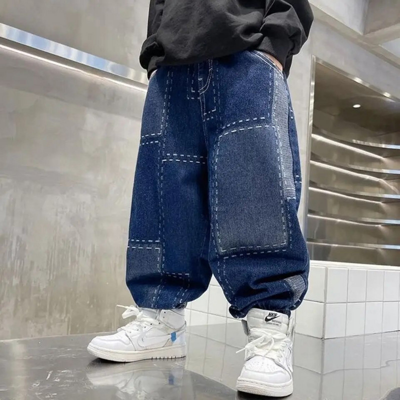 Uued poisid, tüdrukud, lahedad teksad kevad- ja sügispüksid Korea stiilis teksad vabaaja püksid lasteriided suvepüksid