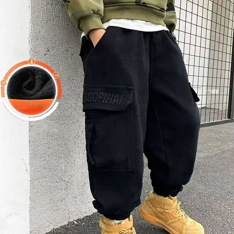 Zēni valkā ziemas bikses bērniem Zēnu sporta bikses bērnu zēnu apģērbi bērnu apģērbi pusaudžiem bezmaksas piegāde preces kravas