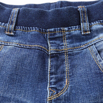IENENS Fashion Kids Jeans Boys Denim Long Pants Пролет Есен Slim Jeans Младо момче Каубойски панталони Панталони с еластична талия 5-13Y