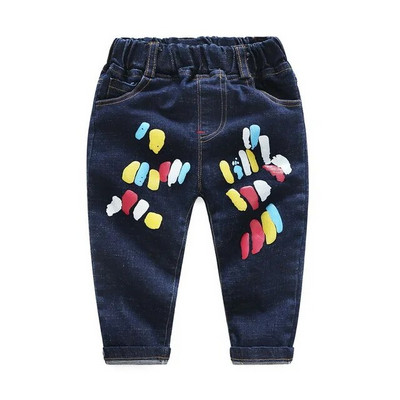 Zēniem meitenes caurums Džinsu bikses Izcilas kvalitātes kokvilna Jauni ikdienas bērni Bikses zīdaiņiem Ērti bērnu apģērbi Bērni