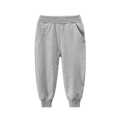 27 copii marca copii pantaloni sport lungi toamna culoare pura baieti pantaloni casual din bumbac material potrivit pentru copii mijlocii mici