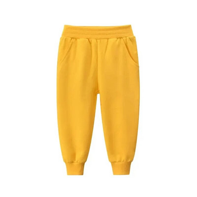 27 copii marca copii pantaloni sport lungi toamna culoare pura baieti pantaloni casual din bumbac material potrivit pentru copii mijlocii mici