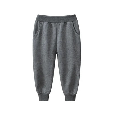 27 copii marca copii pantaloni sport lungi toamna culoare pura baieti pantaloni casual din bumbac material potrivit pentru copii mijlocii mici