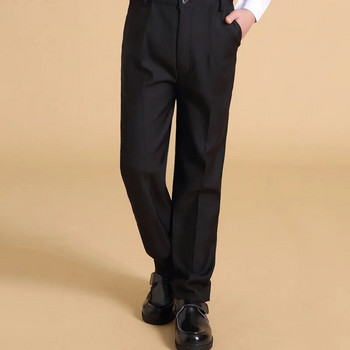 Νέο φθινοπωρινό εφηβικό παντελόνι Σχολική στολή βαμβακερή μονόχρωμη φόρμα παντελόνι για παιδιά ελαστική μέση Preppy στυλ Teenage Big Boys