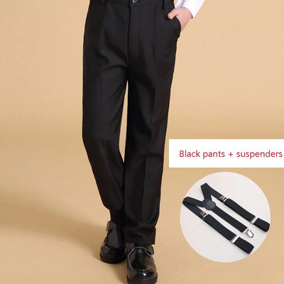 Νέο φθινοπωρινό εφηβικό παντελόνι Σχολική στολή βαμβακερή μονόχρωμη φόρμα παντελόνι για παιδιά ελαστική μέση Preppy στυλ Teenage Big Boys