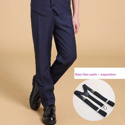 Νέο φθινοπωρινό εφηβικό παντελόνι Σχολική στολή βαμβακερή μονόχρωμη φόρμα παντελόνι για παιδιά ελαστική μέση Preppy στυλ Teenage Big Boys