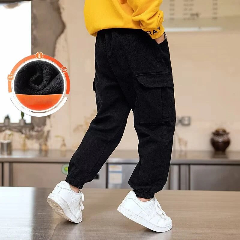 Bērnu pavasara un rudens darba apģērba bikses Modes un izskatīgi zēnu rudens un ziemas apģērbi Modernas bikses lieli zēni