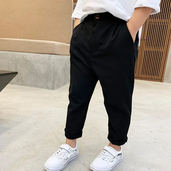 2021 Korea Boys SUIT PANTS Училищни деца Ежедневни панталони с копчета Дрехи Детски официални панталони Марка Моден костюм