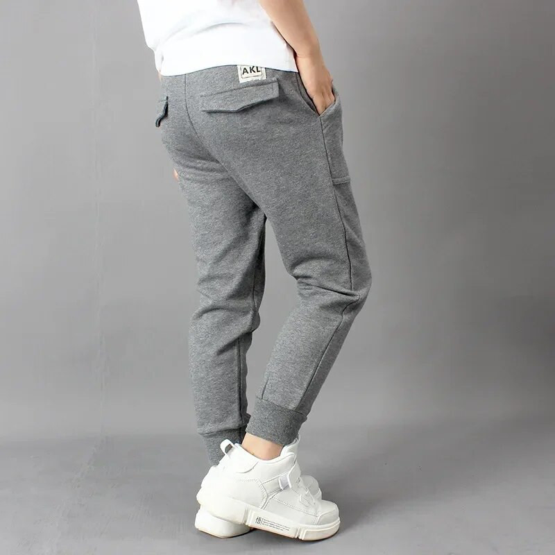 IENENS Bērni Zēni Zēni Kokvilnas brīvas bikses Sporta Apģērbs Bērni Valkā Zīdaiņu elastīgās bikses apakšā 5 6 7 8 9 10 11 12 gadi