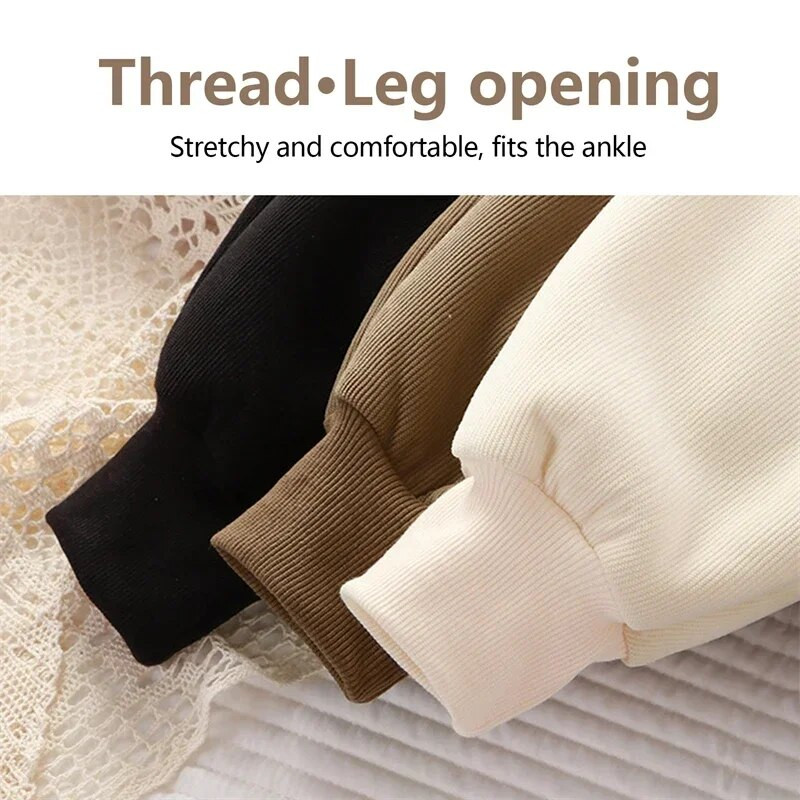 Bērni Polsterētas Bikses Zēni Meitenes Rudens Ziema Plus Samts Biezas Siltas Bikses Velvets Ārējais apģērbs Sports Ikdienas Bikses Bērnu Apģērbs