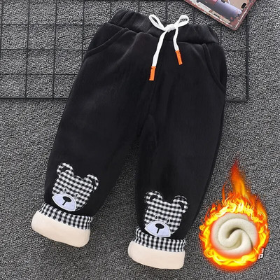 Ziemas bērnu flīsa bikses 0-7 g bērnu apģērbs rudens mazulis meitene plus samta legingi zēniem izšuvumi multene biezas siltas bikses