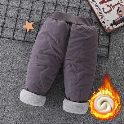 Ziemas bērnu flīsa bikses 0-7 g bērnu apģērbs rudens mazulis meitene plus samta legingi zēniem izšuvumi multene biezas siltas bikses