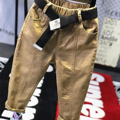 Αγόρια καθημερινά παντελόνια με ζώνη Παιδικά μακρύ παντελόνι άνοιξη φθινόπωρο χειμερινό παντελόνι μόδας Παιδικά ρούχα