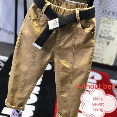 Αγόρια καθημερινά παντελόνια με ζώνη Παιδικά μακρύ παντελόνι άνοιξη φθινόπωρο χειμερινό παντελόνι μόδας Παιδικά ρούχα