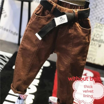 Αγόρια καθημερινά παντελόνια με ζώνη Παιδικά μακρύ παντελόνι άνοιξη φθινόπωρο χειμερινό παντελόνι μόδας Παιδικά ρούχα